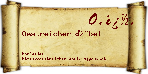 Oestreicher Ábel névjegykártya